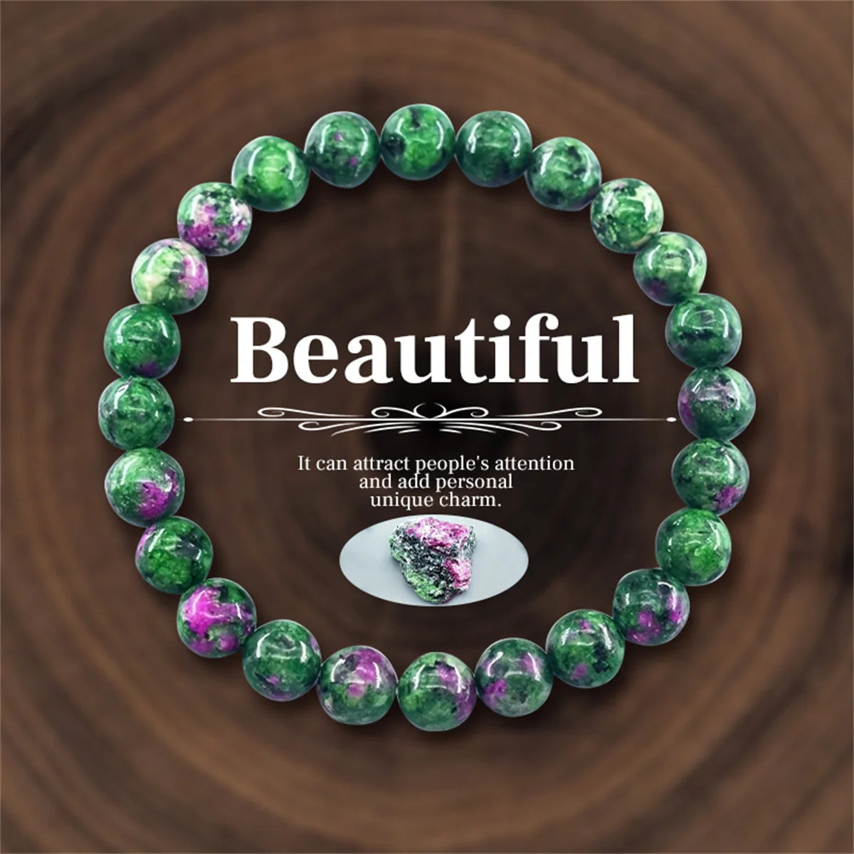 8mm Natural Stone Beaded Bracelets For Women Men Bring Wealth Love Energy Protection Crystal Beads Bracelets Meditation Jewelry