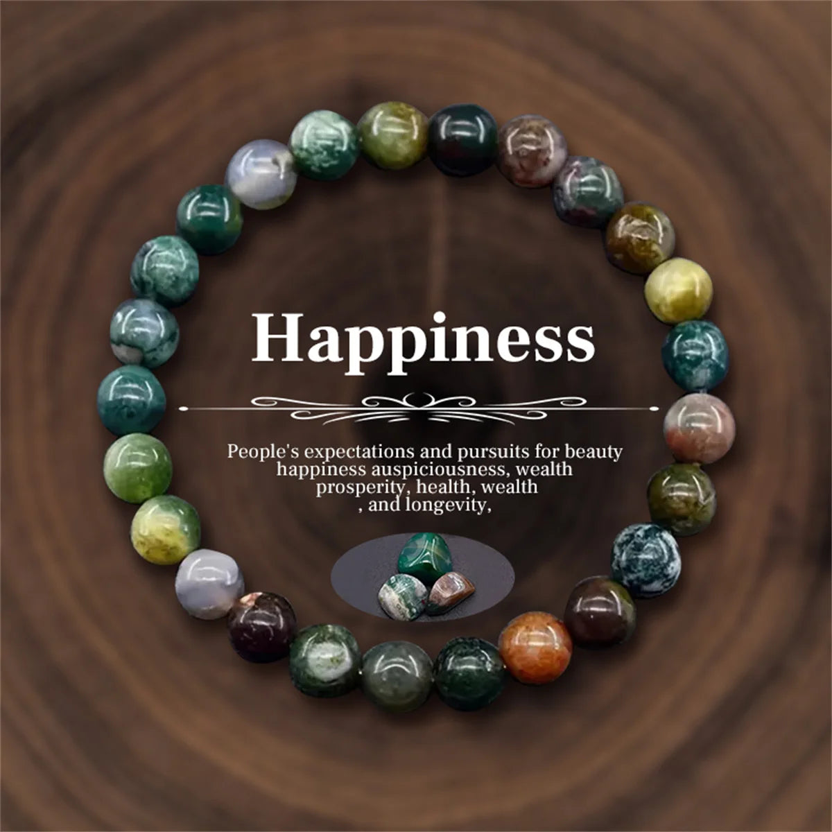 8mm Natural Stone Beaded Bracelets For Women Men Bring Wealth Love Energy Protection Crystal Beads Bracelets Meditation Jewelry